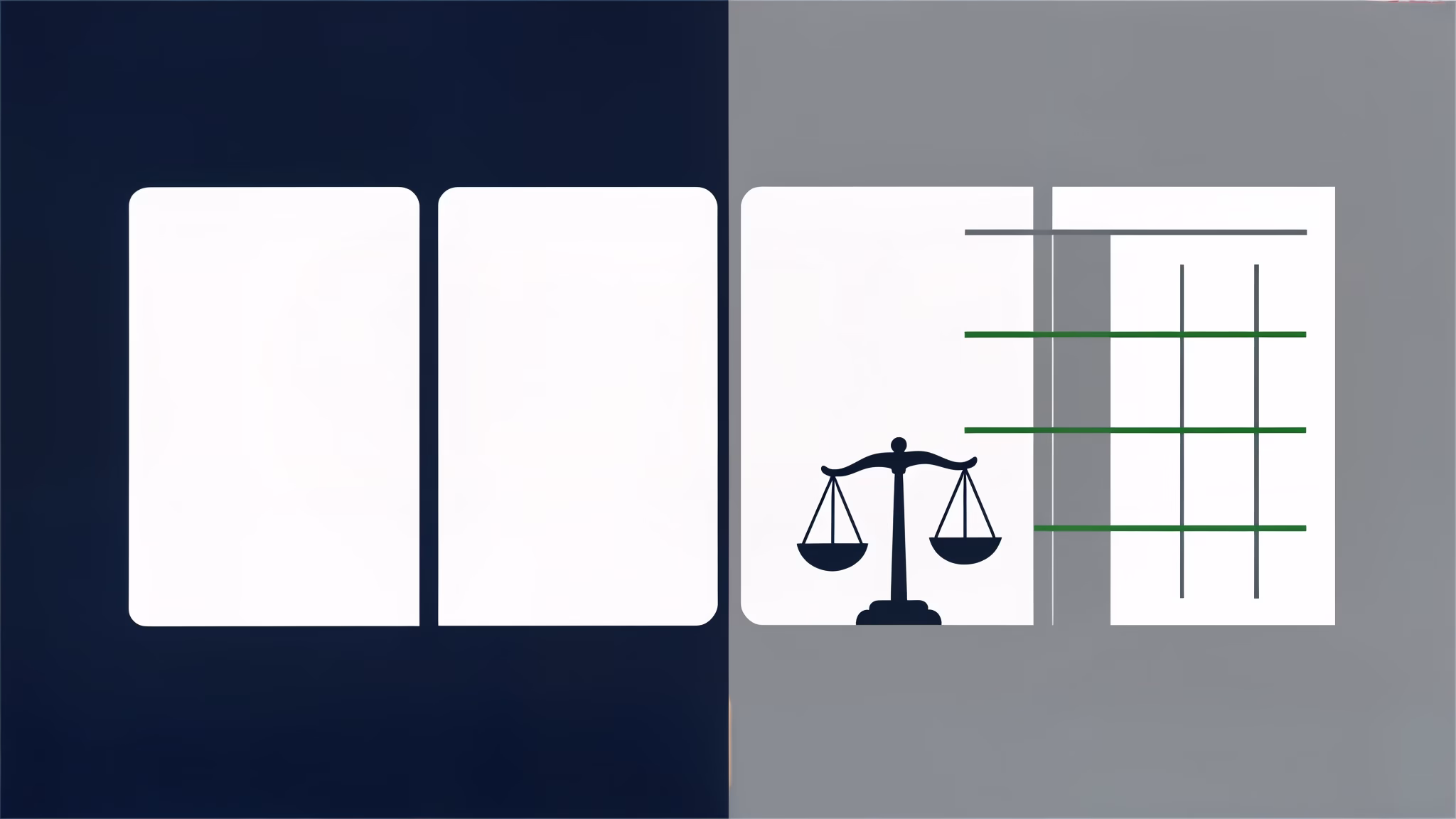 Comparing lender terms for a reserve line of credit: blank term sheets, balance scale, and comparison matrix