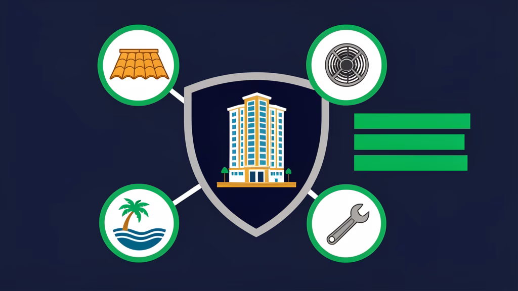 Protected oversight of roofing HVAC shoreline and maintenance vendors for a Walton County condominium